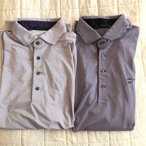 2 like new lightweight golf polos